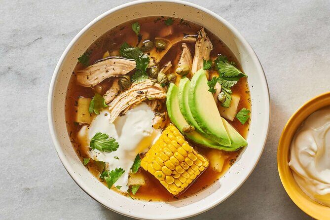4h Cooking Class in Cartagena with 10 Recipes & Bottomless Drinks - Mains with variety: patacones, empanadas colombianas, ajiaco soup, and arroz con coco