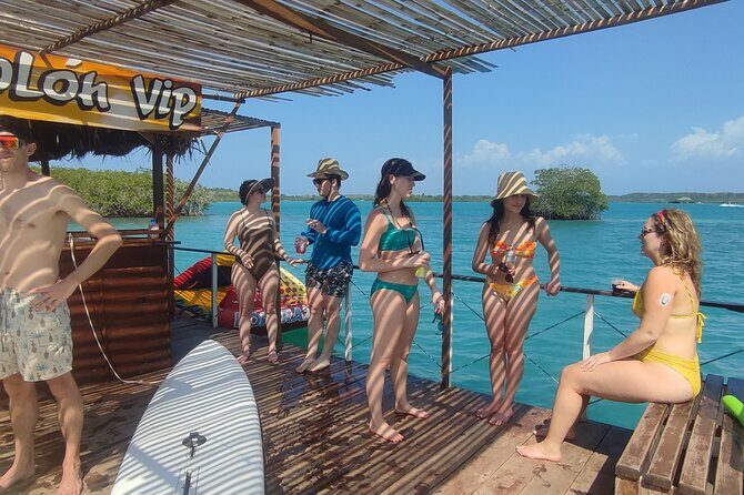 5 Islands & Snorkel Adventure - Cholón party hour and Playa Tranquila Baru: two different island personalities