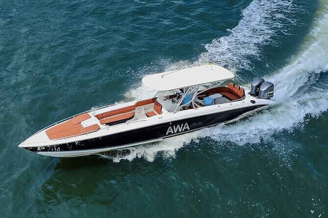 8-hour private tour in a luxurious and fast 41' AWA boat - Key things that make this boat day worth your time