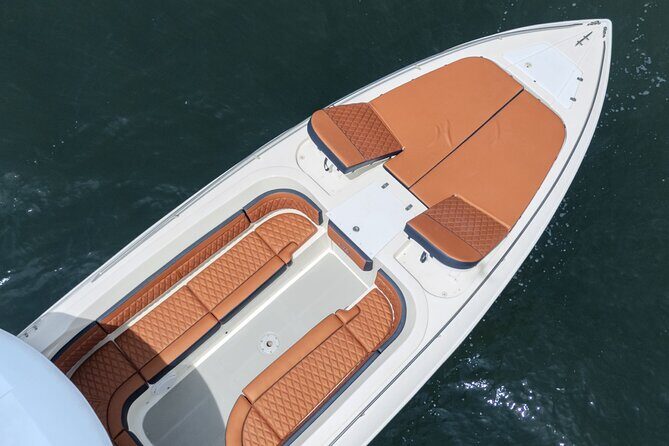 8-hour private tour in a luxurious and fast 41' AWA boat - What to budget for at the dock and on the beach