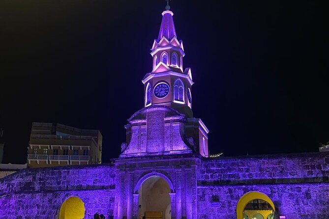 African History in Cartagena - Entering at Torre del Reloj: the wall speaks first