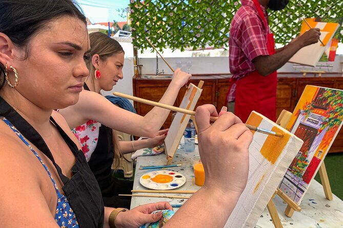 Brunch And Paint in a secret rooftop - Logistics that matter: finding the spot and handling the steps