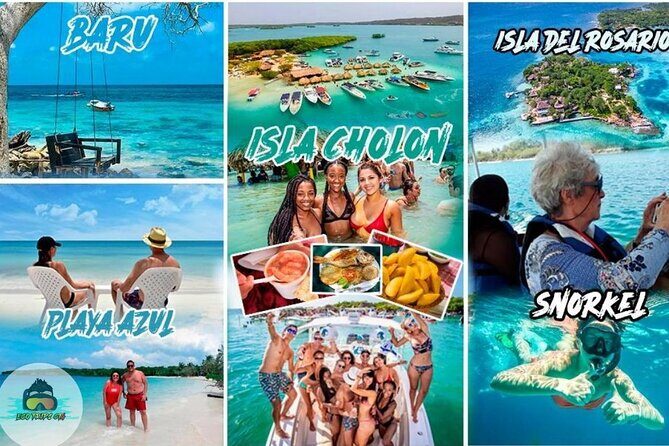 Cartagena : 4 premium islands - Cholón party-island stretch: sea bath, fresh seafood, music