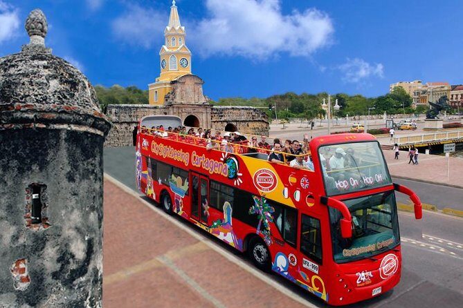 Cartagena: City Tour Hop On Hop Off - Bus Turistico de 2 pisos - Entering Cartagena with a 2-deck bus plan that saves time