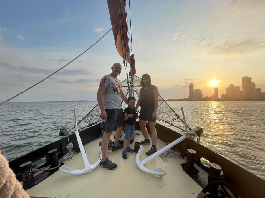 Cartagena, CO: Sunset Skyline Pirate Boat Tour with Drinks - The sunset route: Bocagrande, El Laguito, Castillo Grande, and the Tierra Bomba canal