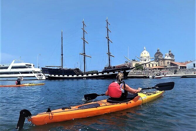 Cartagena In Kayak - Historic Cartagena From the Water: Clock Tower, Camellón, Convention Center, and San Pedro