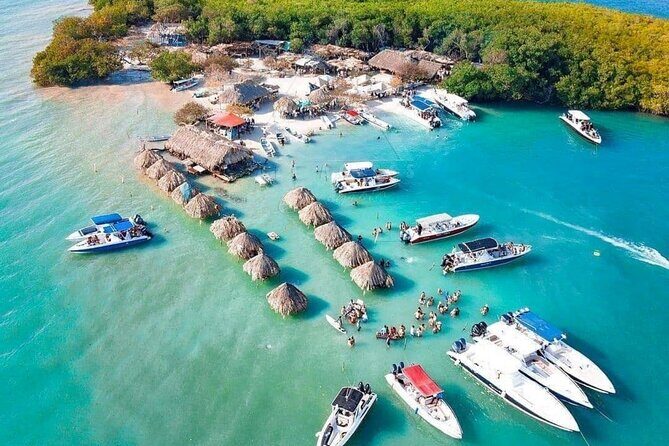Cartagena Island Hopping: 5-Stop Rosario Islands Tour with Lunch - Stop 2: Isla Barú vs the Party beach club crowd