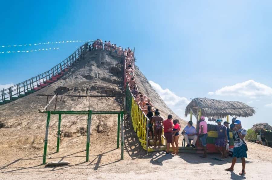 Cartagena: Mud Volcano Tour with Lunch, Pool, and Beach - The Totumo mud bath: what that 15-minute soak really feels like