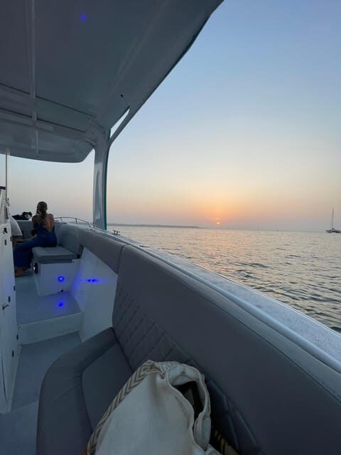 Cartagena: Private Sunset and Night Boat Tour - The boat ride format: speedboat time, then sunset cruising