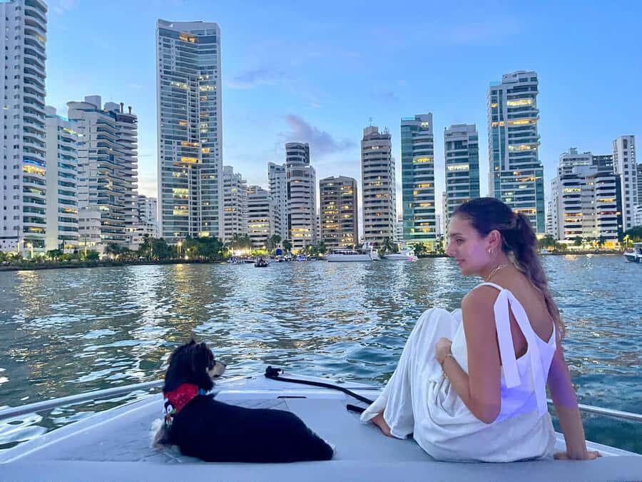 Cartagena: Private Sunset and Night Boat Tour - Passing Cartagena’s bay landmarks: Convention Center to El Laguito