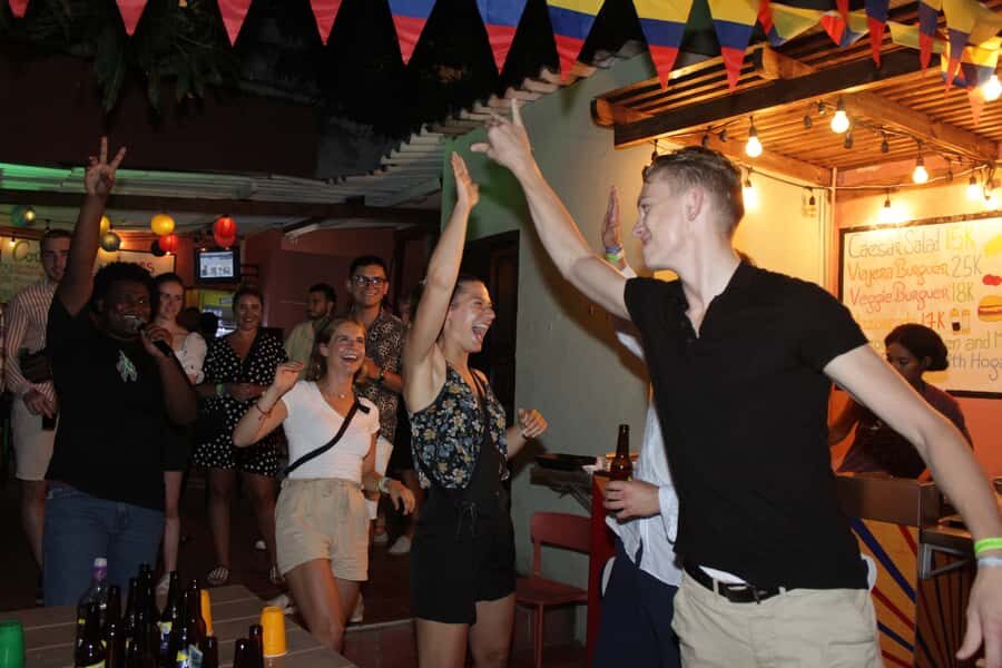 Cartagena: Pub Crawl with Dancing Lessons and Free Shots - Warm-Up Energy: Icebreakers, Drinking Games, and Dance Lessons