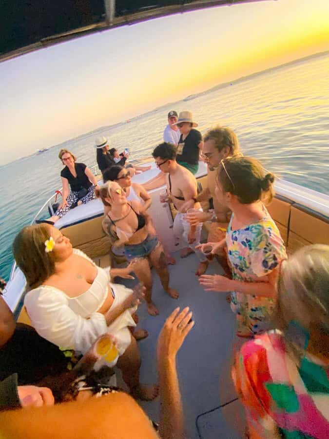 Cartagena: Sunset in boat in the bay with music and liquor - Price and logistics: $24 makes this more about fun than fuss