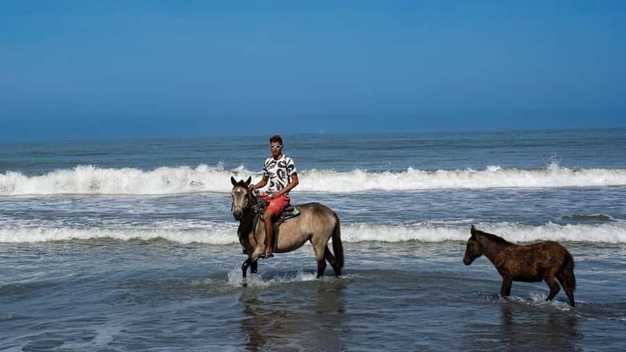 HORSE TOUR IN CARTAGENA BEACH - Weather and waves: how the tour adapts when the sea has ideas
