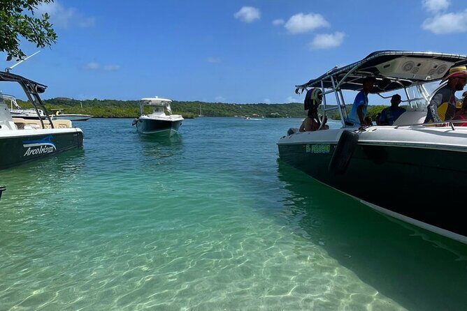 Sport Boat : Rosario Island,lunch on private island - Isla del Encanto resort block: private beach, pool, and buffet lunch
