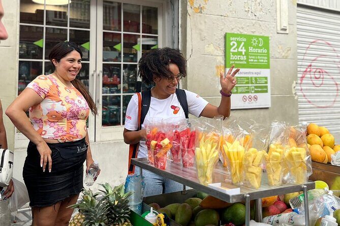 Street Food Tour in Cartagena - Palito de Caucho and Centro Comercial La Matuna: cheese, fruit, and market energy