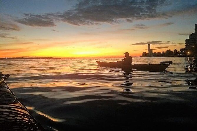 Sunset Cartagena In Kayak - Paddling South Along Castillogrande to Cartagena Bay