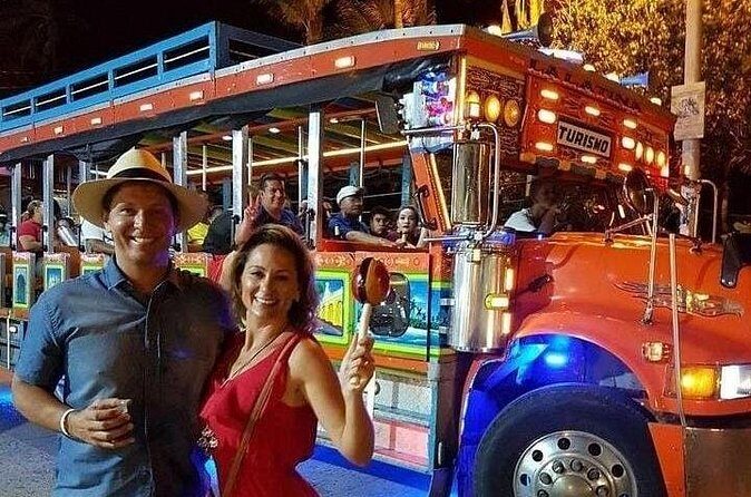 Tour in Chiva Rumbera with Party and Fun Music in Cartagena - A Modern Waterfront Space With Port Views