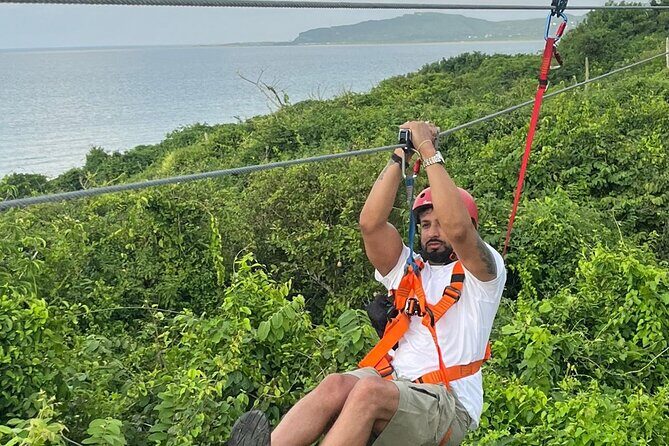 Zipline Canopy Adventure by the Ocean in Cartagena - Zipline over and between the trees